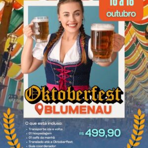 Oktoberfest Blumenau 16 a 18 de outubro